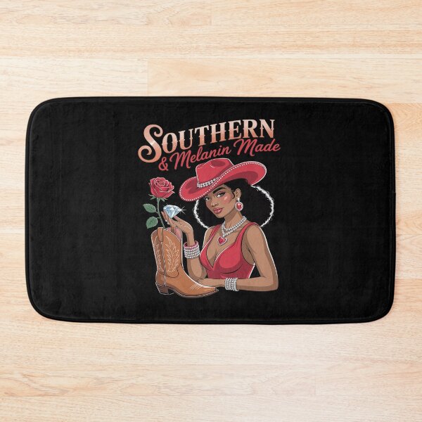 Item preview, Southern & Melanin Made Black Cowgirl Western Rodeo Texas designed and sold by HardcoreTour.
