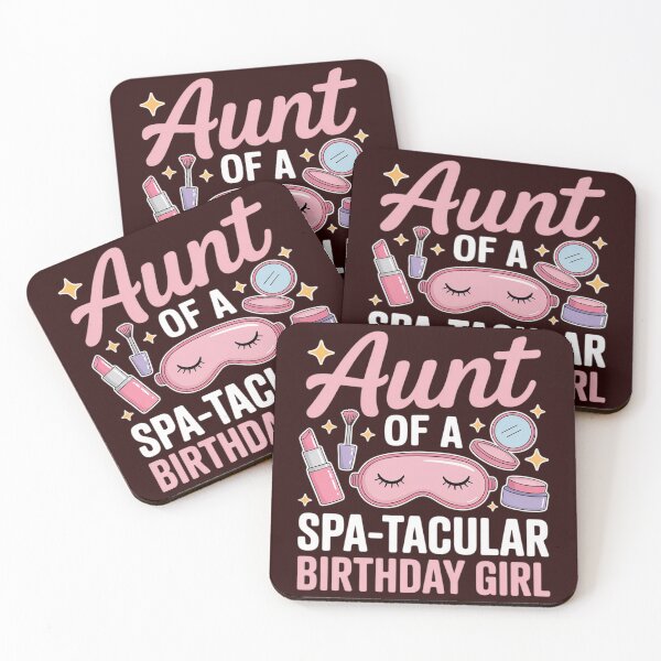 Item preview, Spa Squad Decorations Spa-tacular Aunt of Spa Birthday Party designed and sold by ToggleBet.