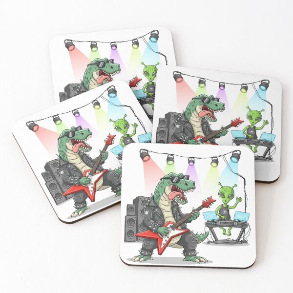 Item preview, T-Rex Rock Star and Alien DJ Band designed and sold by Mikhail Palinchak.