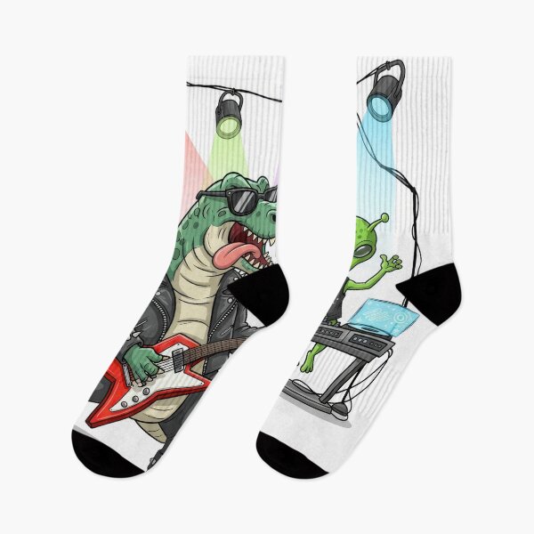 Item preview, T-Rex Rock Star and Alien DJ Band designed and sold by Mikhail Palinchak.