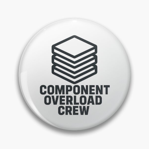 Item preview, Component Overload Crew – Massive React UI Stack Graphic designed and sold by techy-rrr.