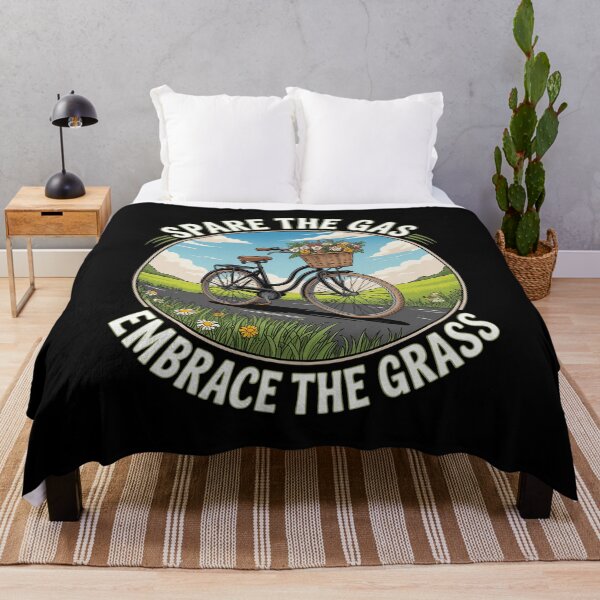 Item preview, Spare The Gas Embrace The Grass Eco Bike designed and sold by ToggleBet.
