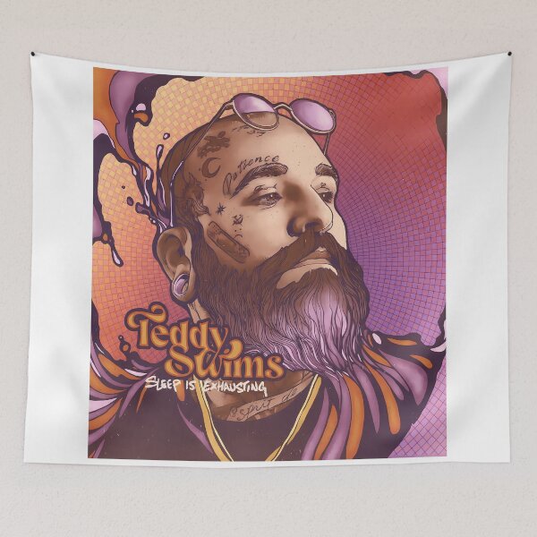 Item preview, Teddy swims - vintage style designed and sold by johncaseyart.
