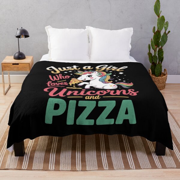 Item preview, Just A Girl Who Loves Unicorns And Pizza Magic designed and sold by RoyTill0Art.