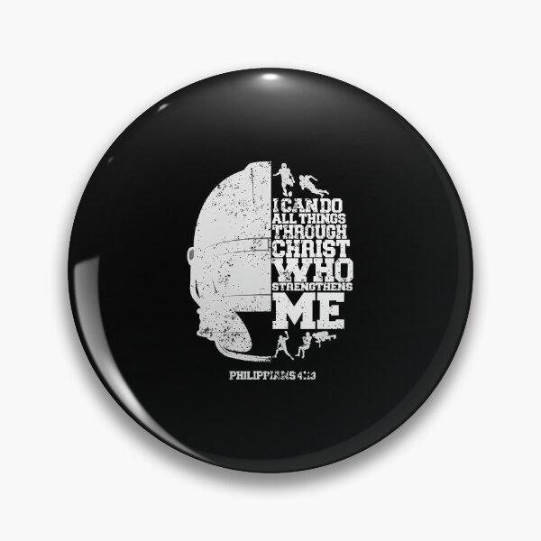 Item preview, I Can Do All Things Through Christ Football Christ Jesus designed and sold by MelanieMiram1.