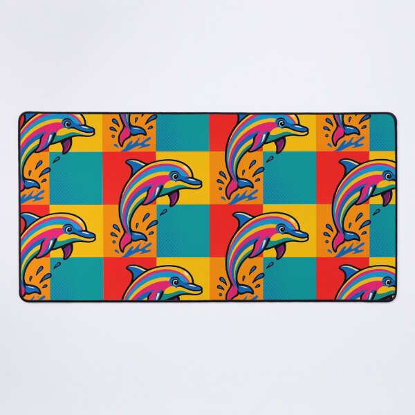 Item preview, pop art style cute dolphin designed and sold by Dogandesighn.