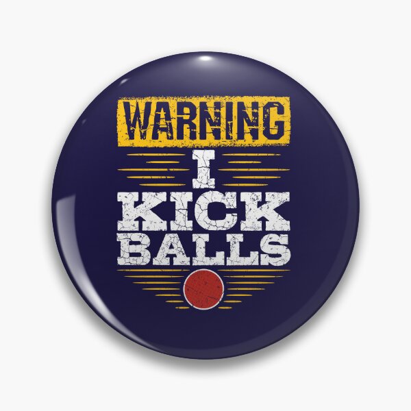 Item preview, Kickball Warning I Kick Balls designed and sold by jaygo.
