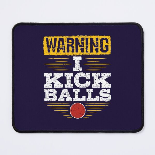 Item preview, Kickball Warning I Kick Balls designed and sold by jaygo.