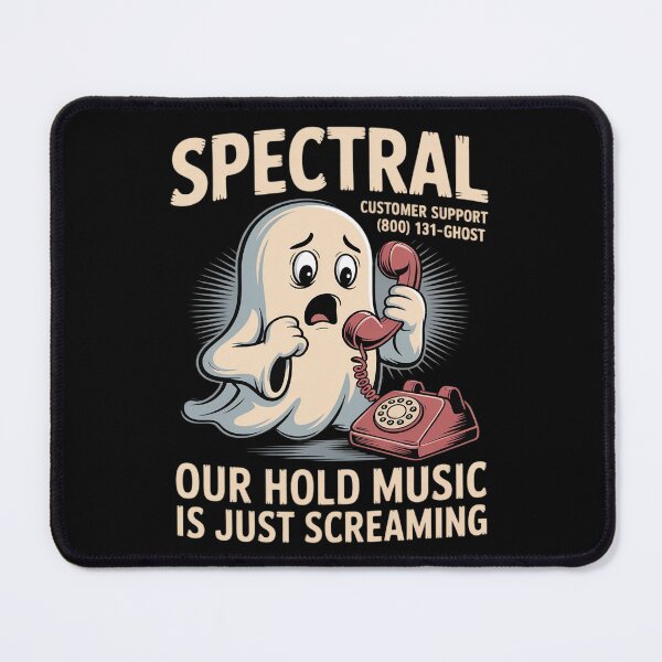 Item preview, Spectral Customer Support Funny Ghost Call Center designed and sold by BubblePancake.