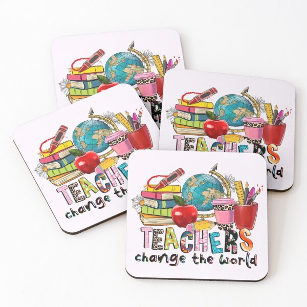 Item preview, Teachers Change The World Apparel & Home Decor – Inspirational Teacher Gift, Classroom Decor, Motivational Quote Design designed and sold by Compass and a Camera.