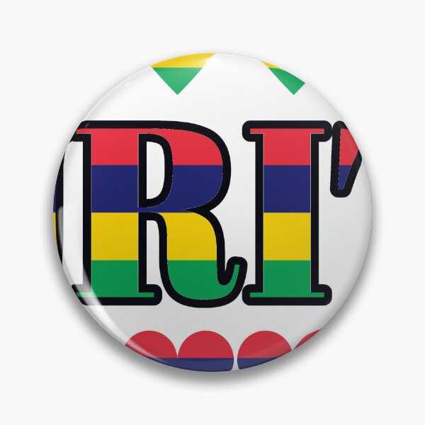 Item preview, Mauritius Flag Letters And Hearts designed and sold by TheIconSmith.