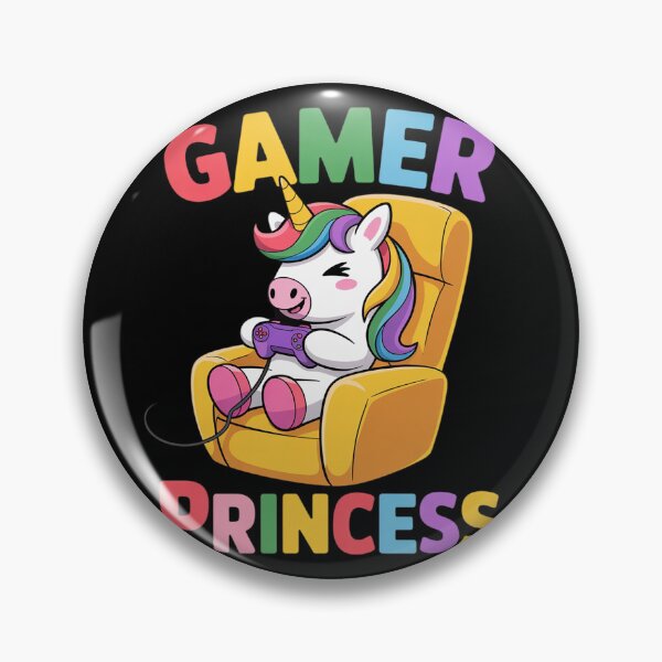 Item preview, Gamer Princess Gaming Princess Gaming Unicorn Console Player designed and sold by RuthGAArt.