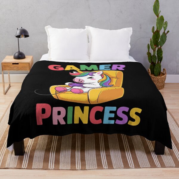 Item preview, Gamer Princess Gaming Princess Gaming Unicorn Console Player designed and sold by RuthGAArt.
