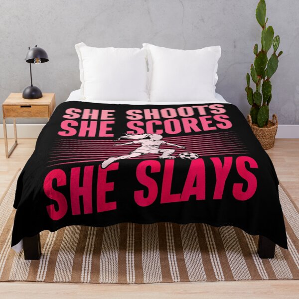 Item preview, She Shoots Scores Slays Women'S Soccer designed and sold by ToriCarylon.