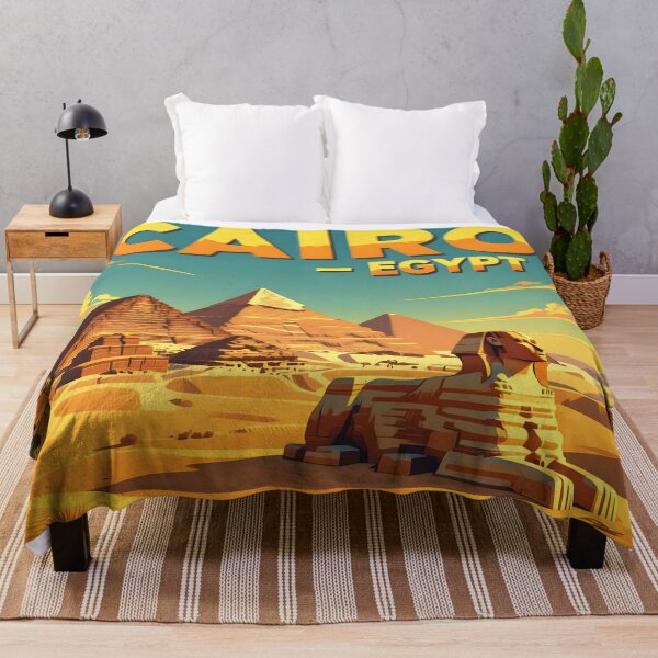 Item preview, Cairo, Egypt: Vintage-Style Painterly Travel Poster designed and sold by LSVart.