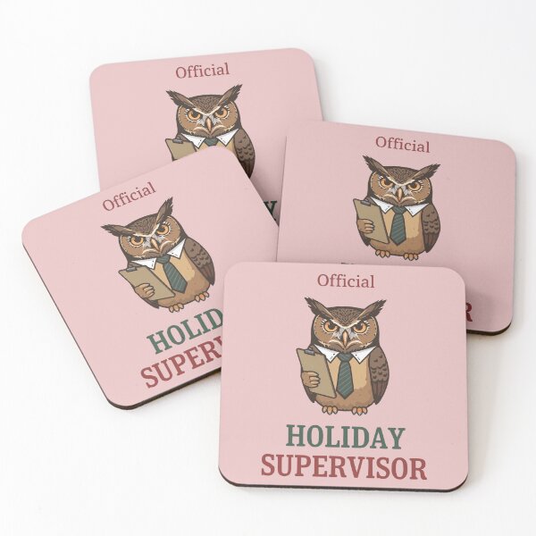 Item preview, Official Holiday Supervisor – Funny Christmas Owl  designed and sold by zoocore.