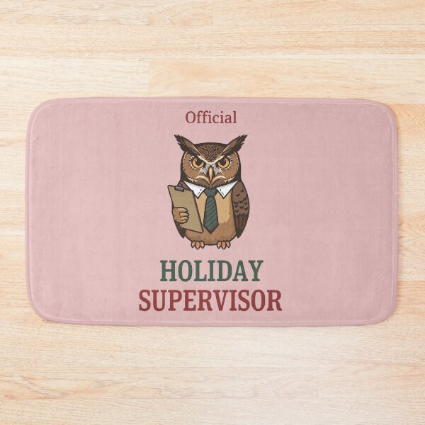 Item preview, Official Holiday Supervisor – Funny Christmas Owl  designed and sold by zoocore.