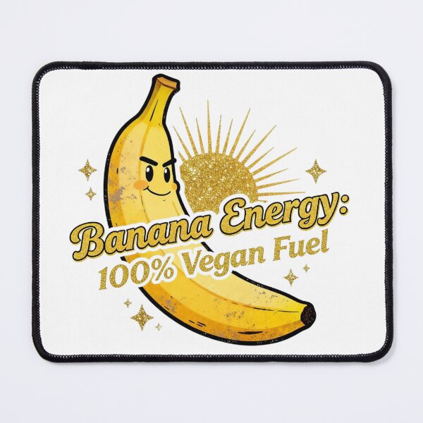 Item preview, Retro Banana Energy – 100% Vegan Fuel designed and sold by NatalieJeans.