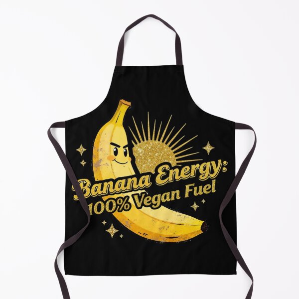 Item preview, Retro Banana Energy – 100% Vegan Fuel designed and sold by NatalieJeans.