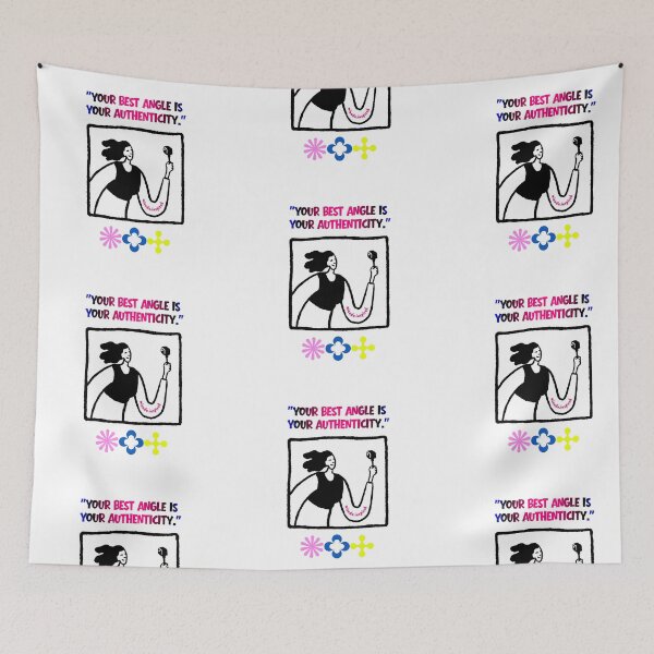 Item preview, “Authenticity Quote Art – Your Best Angle Is Your Authenticity” designed and sold by miandu.inspired.