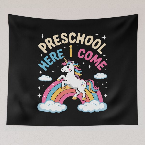 Item preview, Look Out Preschool Here I Come Girl Unicorn Pre School designed and sold by RoyTill0Art.