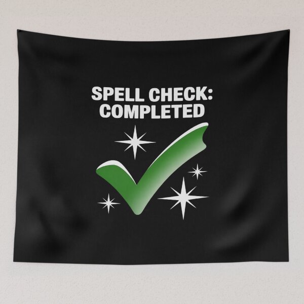Item preview, Spell Check Completed Typewriter Checkmark designed and sold by NetoGalaxy.