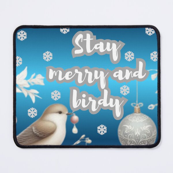 Item preview, Cute Christmas Birds Pattern – Stay Merry and Birdy | Winter Holiday Art designed and sold by HopeAndHustle.