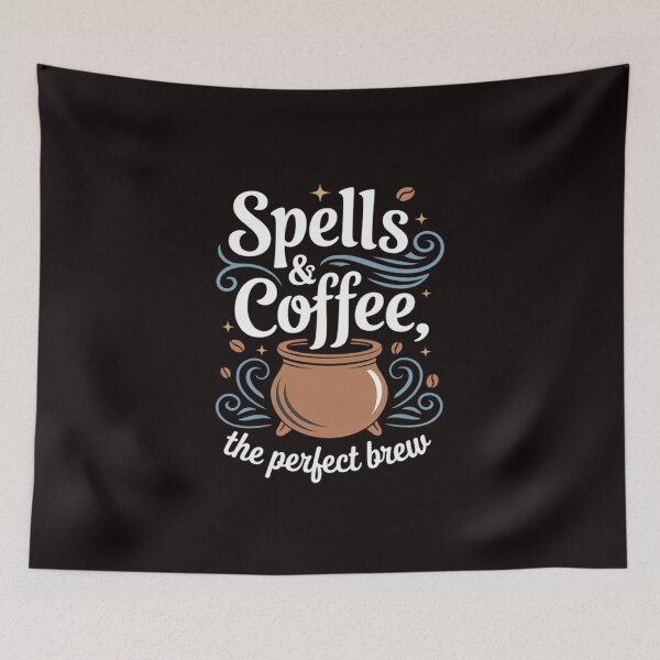 Item preview, Spells & Coffee Perfect Brew Unicorn Magic Cauldron designed and sold by NetoGalaxy.