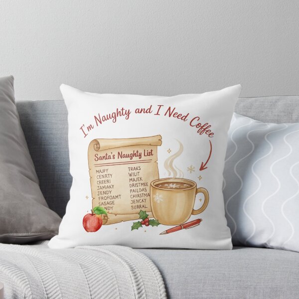 Item preview, Funny Teacher Christmas Coffee Naughty List Sticker Gift designed and sold by Just You Tee | Say It Loud, Wear It Proud.