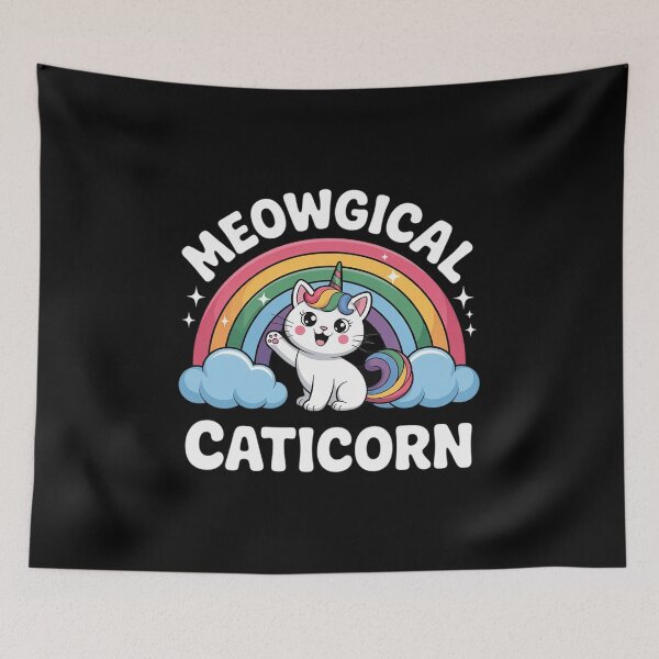 Item preview, Meowgical Caticorn - Funny Unicorn & Cat Kittycorn designed and sold by RoyTill0Art.