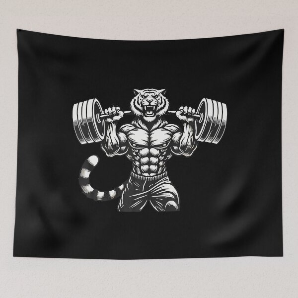 Item preview, Tiger Powerlifting Weightlifting Gym Workout designed and sold by ToriCarylon.