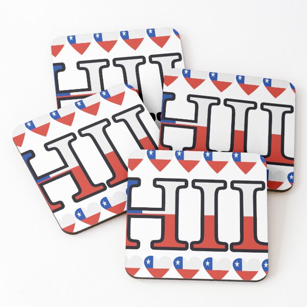 Item preview, Chile Flag Letters And Hearts designed and sold by TheIconSmith.