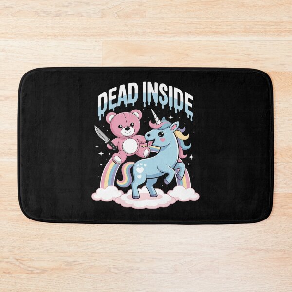 Item preview, Goth Pastel Unicorn Bear Rainbow Creepy Dead inside designed and sold by RuthGAArt.