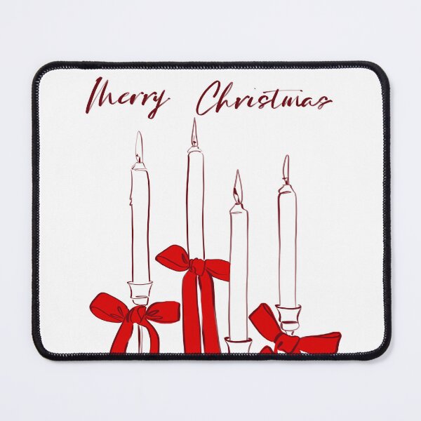 Item preview, Merry Christmas Candles Illustration by Dina Stoianova designed and sold by Dina Stoianova.