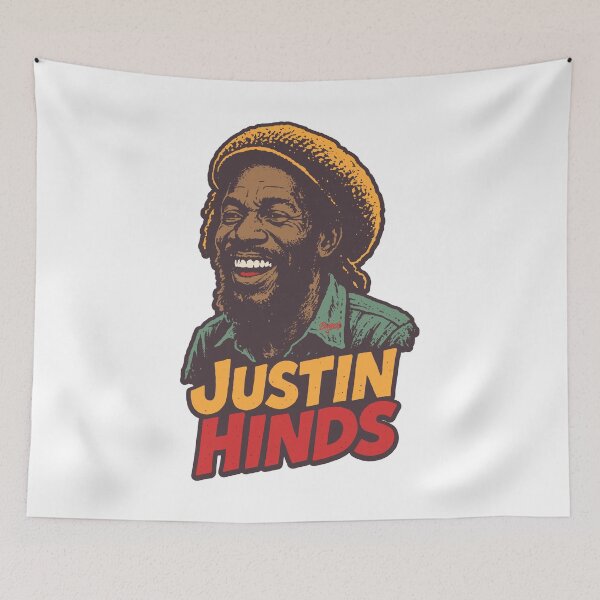 Item preview, Justin Hinds Stencil Portrait designed and sold by Boogosh.