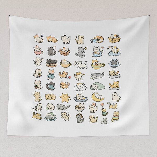 Item preview, Cute Kawaii Cozy, Playful & Aesthetic Cats designed and sold by DanjerBoi.