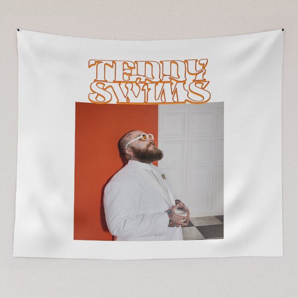 Item preview, Teddy swims - vintage style designed and sold by johncaseyart.