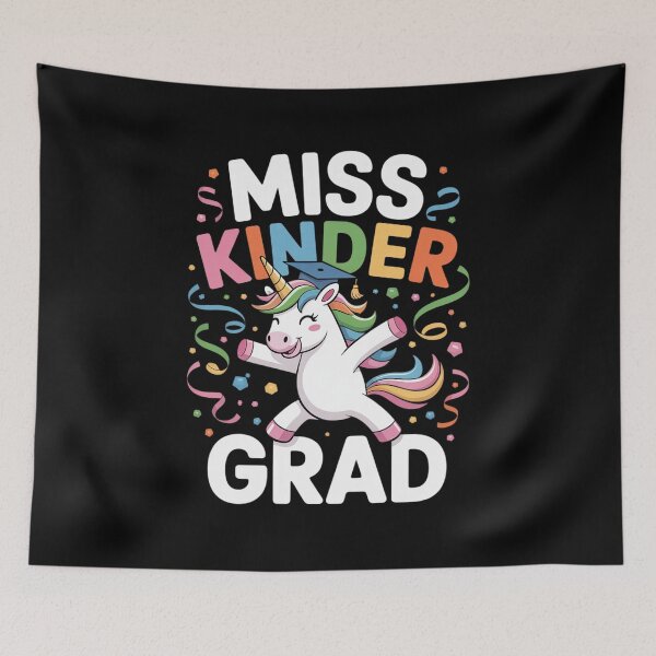 Item preview, Miss Kinder Grad Kindergarten Graduation Unicorn designed and sold by RoyTill0Art.