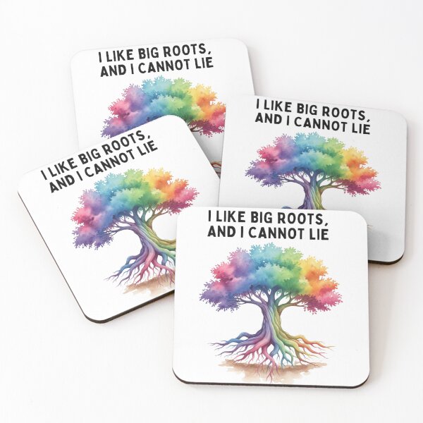 Item preview, I Like Big Roots and I Cannot Lie - Vibrant Watercolor Tree of Life, Funny Nature Slogan Gift designed and sold by Searching ideas.
