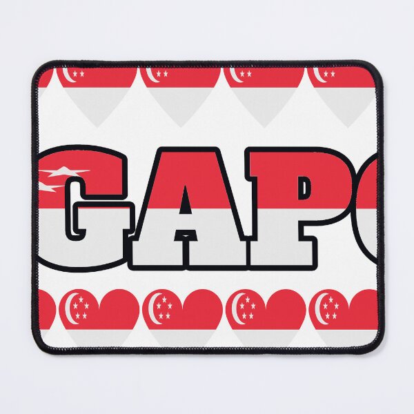 Item preview, Singapore Flag Letters And Hearts designed and sold by TheIconSmith.