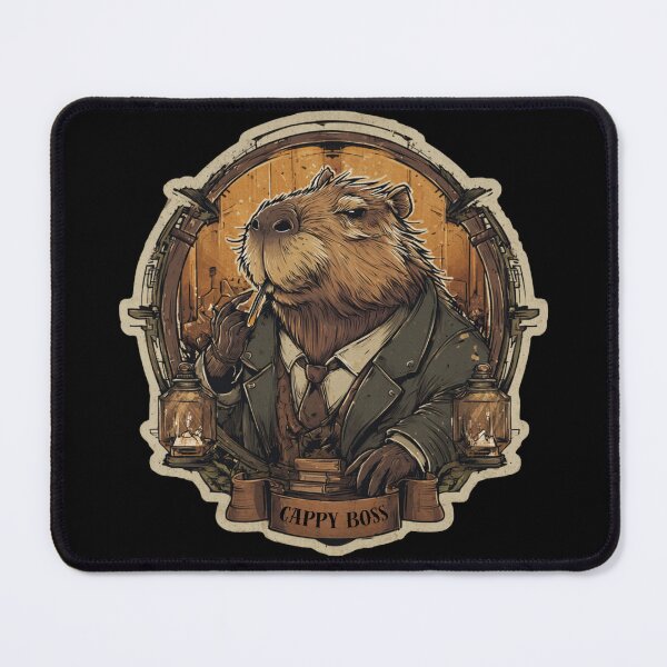 Item preview, Old-School Cappy Boss — Chill Capybara with Boss Vibes designed and sold by KZurHTPC.