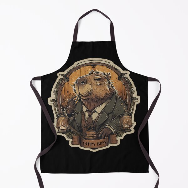 Item preview, Old-School Cappy Boss — Chill Capybara with Boss Vibes designed and sold by KZurHTPC.