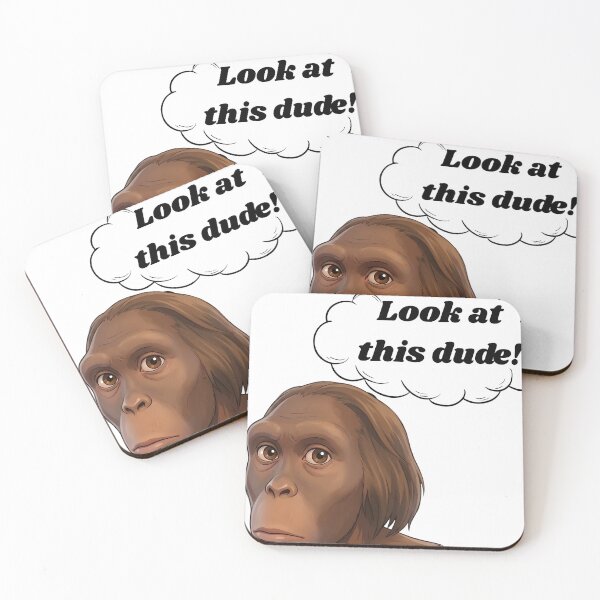 Item preview, Look at This Dude! Funny Caveman Meme designed and sold by Vicksin ⭐⭐⭐⭐⭐.
