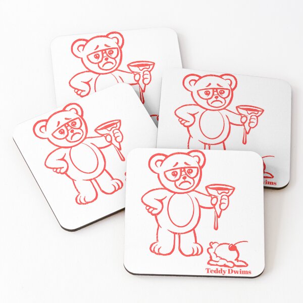 Item preview, Teddy swims - vintage style designed and sold by johncaseyart.