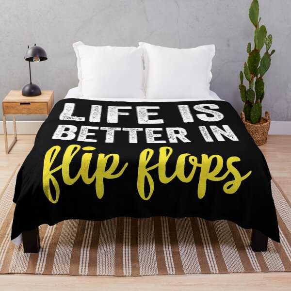 Item preview, Life Is Better In Flip Flops Muscle Tank Fitness Gym Workout designed and sold by ToriCarylon.