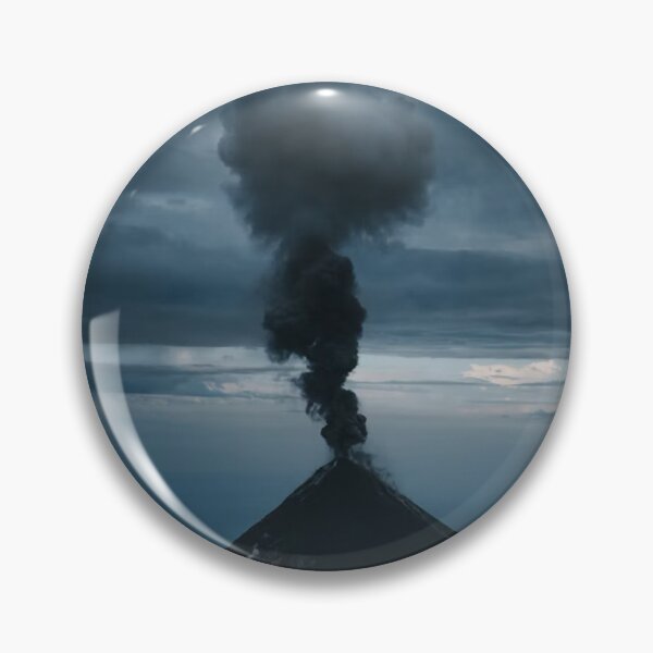 Item preview, Smoking Volcano Dark Sky Photographic Print designed and sold by Mother-Nature65.
