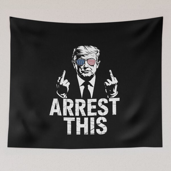 Item preview, Arrest This Trump Middle Fingers Trump  designed and sold by CombatTask.