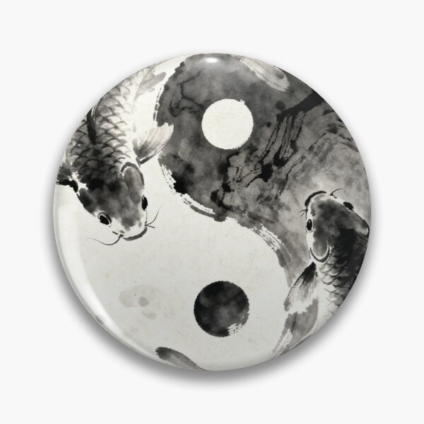 Item preview, Zen Koi Fish Ink Wash Wall Art  designed and sold by BrightStartShop.