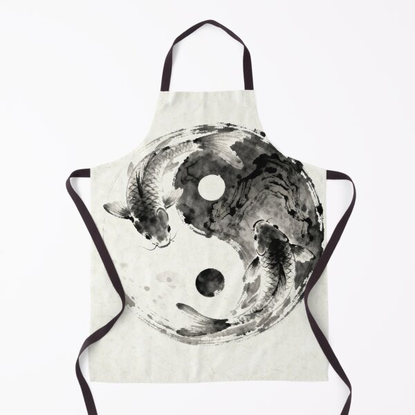 Item preview, Zen Koi Fish Ink Wash Wall Art designed and sold by BrightStartShop.