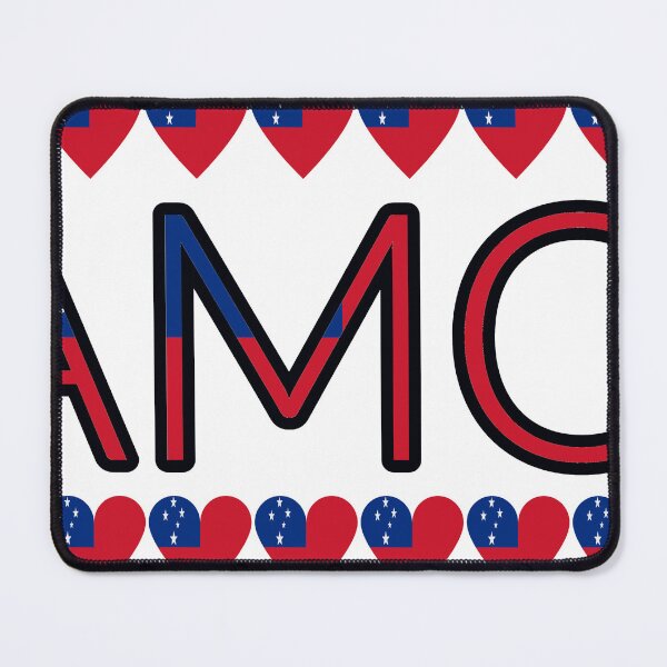 Item preview, Samoa Flag Letters And Hearts designed and sold by TheIconSmith.